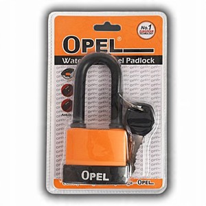 KŁÓDKA JARZMOWA PAŁAKOWA Z DŁUGIM JARZMEM WODOODPORNA STALOWA 3 KLUCZE 55MM