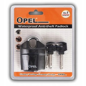 KŁÓDKA JARZMOWA Z KRYTYM PAŁAKIEM OPEL 60 WODOODPORNA LAMINOWANA 4 KLUCZE