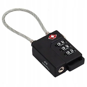 KŁÓDKA NA SZYFR 31MM DO BAGAŻU WALIZEK TSA ZABEZPIECZENIE NA LINKE