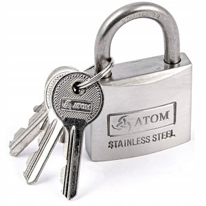 KŁÓDKA JARZMOWA ATOM STAL NIERDZEWNA KWASOODPORNA SOLIDNA 30MM 3 KLUCZE