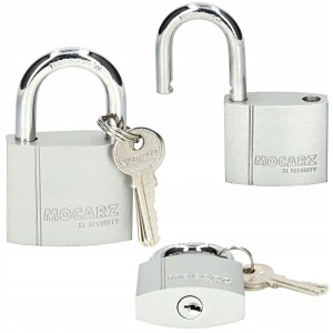 KŁÓDKA PAŁĄKOWA JARZMOWA MOCARZ 60MM GRUBA SATYNA 3 KLUCZE W ZESTAWIE