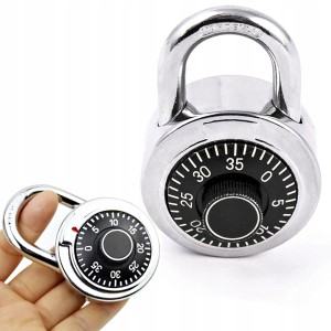 KŁÓDKA PAŁĄKOWA JARZMOWA NA SZYFR 50MM DO BAGAŻU WALIZEK NA SIŁOWNIE