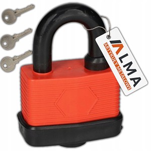 KŁÓDKA JARZMOWA PAŁĄKOWA WODOODPORNA LAMINOWANA ZAMKNIĘCIE 65MM + 3 KLUCZE