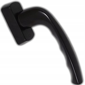 KLAMKA OKIENNA DO OKNA HOPPE NY SECUSTIK TRZPIEŃ REG 32-42 MM ALUMINIUM