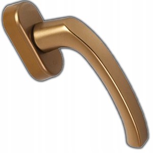 KLAMKA OKIENNA HOPPE WEWNĘTRZNA DO OKNA DRZWI BALKONOWYCH SECUSTIK S. ZŁOTO