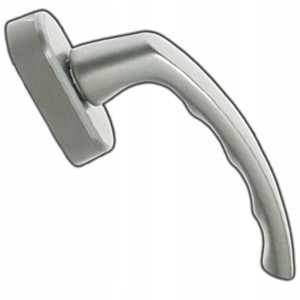 KLAMKA OKIENNA DO OKNA SECUSTIK TRZPIEŃ REGULOWANY T 32-42 MM KOLOR STALOWY