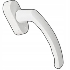 KLAMKA OKIENNA DO OKNA SECUSTIK TRZPIEŃ REGULOWANY T 32-42 MM BIAŁA