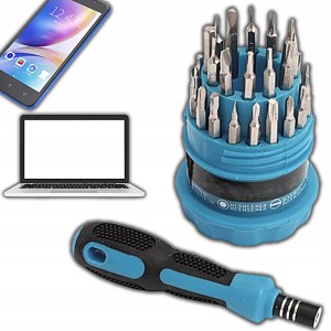 ZESTAW WKRĘTAKÓW Z BITAMI 31 WKRĘTAKI PRECYZYJNE DO TEL LAPTOPA CrV KOMPLET