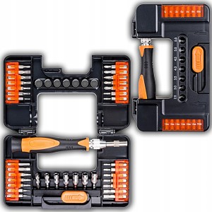 WKRĘTAKI PRECYZYJNE KOMPLET ZESTAW KOŃCÓWEK WKRĘTAKÓW PRECYZYJNYCH 37szt.