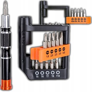 WKRĘTAKI PRECYZYJNE KOMPLET ZESTAW KOŃCÓWEK WKRĘTAKÓW PRECYZYJNYCH 21szt.