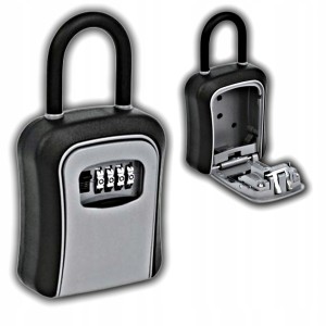 SKRYTKA SZYFROWA SCHOWEK SEJF NA KLUCZE Z PAŁĄKIEM SZEKLĄ 170x95x40MM KOD