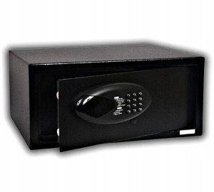 SEJF HOTEL Z ZAMKIEM ELEKTRONICZNYM KASA PANCERNA 430x380x200 MM CZARNY