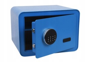 SEJF OFFICE RC 350 Z ZAMKIEM ELEKTRONICZNYM 350x280x250 mm NIEBIESKI