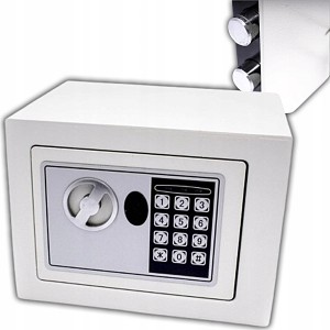 SEJF ELEKTRONICZNY BIUROWY DOMOWY 4.2KG 23x17x17cm NA GOTÓWKĘ DOKUMENTY