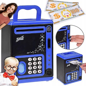 SKARBONKA SEJF BANKOMAT WESOŁE OSZCZĘDZANIE ZBIERACZ GOTÓWKI DLA DZIECI