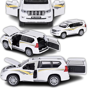 SAMOCHÓD AUTO METALOWE TOYOTA LAND CRUISER PRADO ŚWIATŁO DŹWIĘK SUV CAR