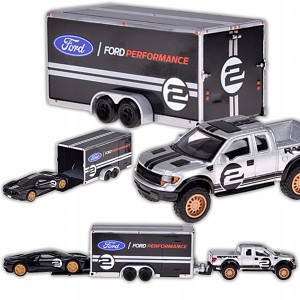 SAMOCHÓD LICENCJONOWANE AUTA METALOWE Ford Raptor i Ford GT Heritage 1:64