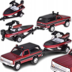 SAMOCHÓD LICENCJONOWANE AUTO METALOWE CHEVROLET K5 BLAZER + ŁÓDŹ 1:64