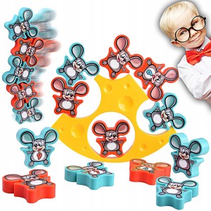 GRA ZRĘCZNOŚCIOWA TOWARZYSKA RODZINNA SPADAJĄCE MYSZKI BALANS SUPER ZABAWKA