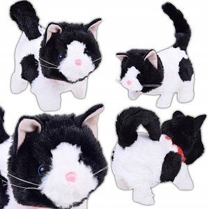 INTERAKTYWNY PLUSZOWY KOT KOTEK CHODZI MIAŁCZY RUSZA OGONEM PRZYJACIEL