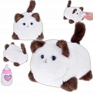 INTERAKTYWNY KOT PUSZEK MIAUCZY MRUCZY I RUSZA OCZKAMI NAGRYWA PRZYJACIEL