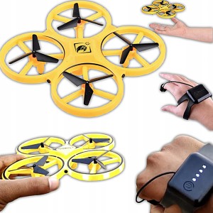 LEWITUJĄCY DRON STEROWANY RĘKĄ GESTEM DŁONI + PILOT QUADROCOPTER ZABAWKA RC