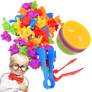 KOLOROWE FIGURKI DINOZAURÓW DO NAUKI LICZENIA NAUKA DLA NAJMŁODSZYCH ZABAWA