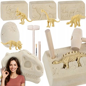 ZESTAW WYKOPALISKA DINOZAURÓW 5w1 KOPALNIA DLA DZIECI NA PREZENT URODZINY