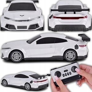 SAMOCHÓD AUTO + STACJA ŁADOWANIA ELEKTRYCZNY KOLOROWE ŚWIATŁA RC NA PILOTA