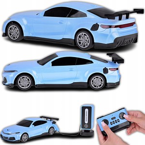 SAMOCHÓD AUTO + STACJA ŁADOWANIA ELEKTRYCZNY KOLOROWE ŚWIATŁA RC NA PILOTA