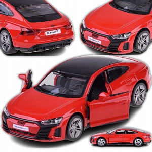 SAMOCHÓD AUTO MODEL KOLEKCJONERSKI AUDI RS E-TRON GT 1:36 METALOWE RED CAR