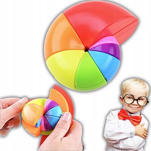 MAGICZNA MUSZLA UKŁADANKA I ŁAMIGŁÓWKA LOGICZNA KOLOROWA KOSTKA EDUKACYJNA