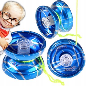 GRA ZABAWKA ZRĘCZNOŚCIOWA JOJO YOYO METALOWE Fi 5,5 cm SZNUREK +/- 100 cm