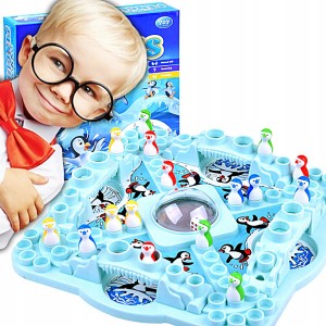 NOWY CHIŃCZYK GRA RODZINNA WYŚCIG PINGWINÓW RODZINNA SUPER PLANSZÓWKA