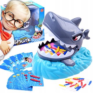 ZRĘCZNOŚCIOWA GRA RODZINNA INTERAKTYWNA SZALONY REKIN ZJADACZ RYB ZABAWKA