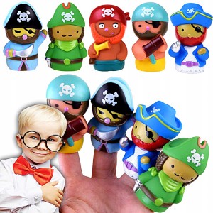 PACYNKI NA PALEC PIRACI AHOJ PRZYGODO ZABAWKA ZABAWKI DLA DZIECI 5 SZTUK