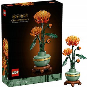 LEGO ICONS BOTANICAL CHRYZANTEMA ORGINALNE KLOCKI KWIATOWY MOTYW NA PREZENT