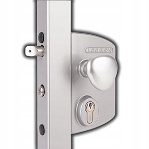 KLAMKA ZAMEK ELEKTRYCZNY LOCINOX 12V AC/DC UNIWERSALNY Z GAŁKĄ ALUMINIUM