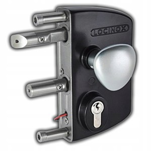 KLAMKA ZAMEK ELEKTRYCZNY LOCINOX 12V AC/DC UNIWERSALNY Z GAŁKĄ CZARNY