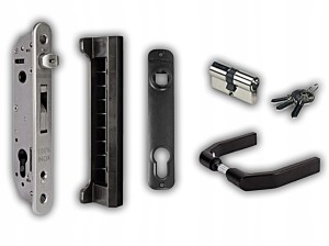 ZESTAW LOCINOX DO BRAM I FURTEK - ZAMEK HAKOWY ZACZEP KLAMKA WKŁADKA 27/27