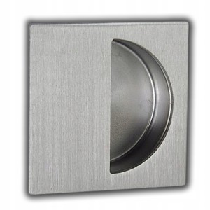 KLAMKA WEWNĘTRZNA UCHWYT DO DRZWI PRZESUWNYCH WPUSZCZANY KWADRATOWY 50x50MM