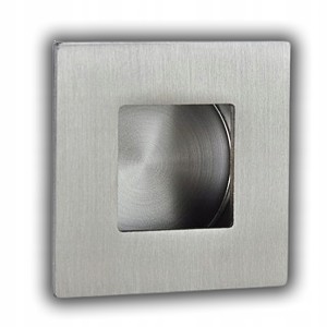 KLAMKA WEWNĘTRZNA UCHWYT DO DRZWI PRZESUWNYCH WPUSZCZANY KWADRATOWY 50x50MM