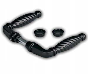 KLAMKA LOCINOX DO BRAM I FURTEK OZDOBNA ZNALOWA CZARNA TRZPIEŃ 8MM