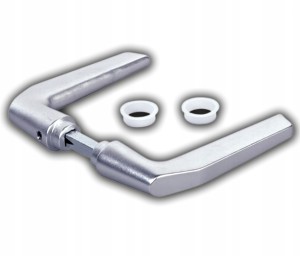 KLAMKA LOCINOX DO BRAM I FURTEK Z ALUMINIUM ANODYZWOANE DO TRZPIENIA 8MM