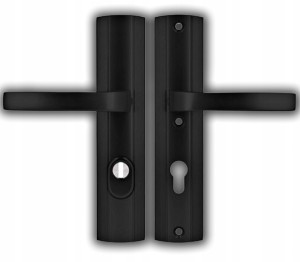 KLAMKA ZEWNĘTRZNA AXA DŁUGI SZYLD Z OTWOREM NA WKŁADKĘ KLASA 3 P.POŻ