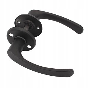 KLAMKA DO DRZWI OKRĄGŁA MK CZARNA