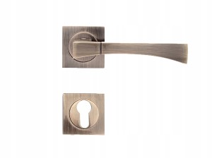 KLAMKA DRZWIOWA SZYLD DOLNY WKŁADKA PATYNA CUBA ZESTAW