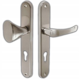 KLAMKA KLAMKO - UCHWYT CLASSIC 72 NA WKŁADKĘ NIKIEL SATYNA LEWY