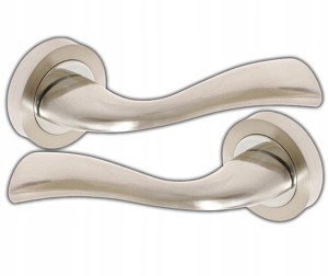 KLAMKA DRZWIOWA DO DRZWI WYTRZYMAŁA SILENA MORUS NIKIEL SATYNA/CHROM