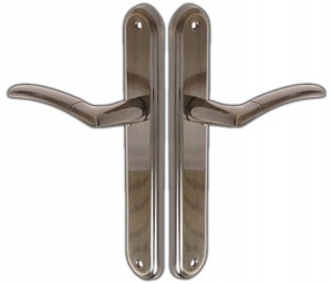 KLAMKA DRZWIOWA DO DRZWI WYTRZYMAŁA SZYLD BEZ PRZEBICIA LARIX PATYNA